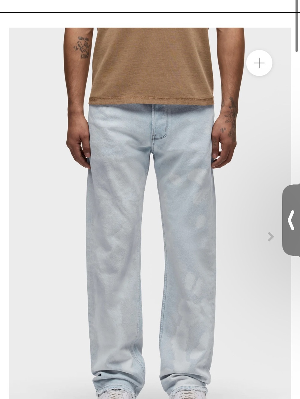 Hudson Jeans Light Blue Washed Relaxed Straight Jeans